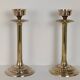 Pair of brass candlesticks