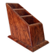 Art deco pen holder in burr walnut