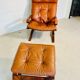 Vintage scandinavian cognac lounge chair by oddvin rykken 1960s