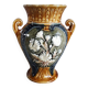 Vintage slip vase with floral decoration