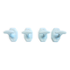 lot de 4 patères de salle de bain  en porcelaine