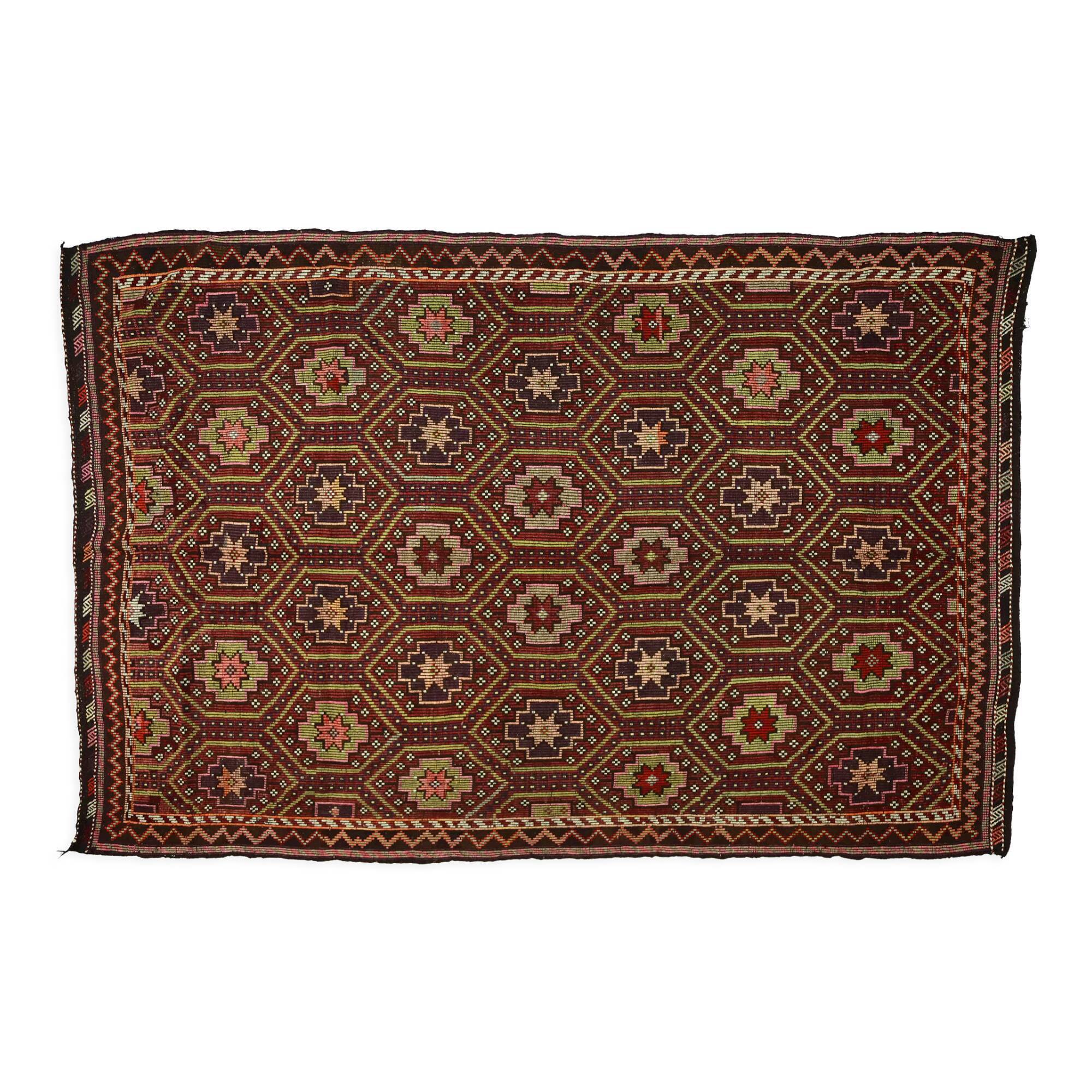 Anatolian handmade kilim rug 307 cm x 207 cm