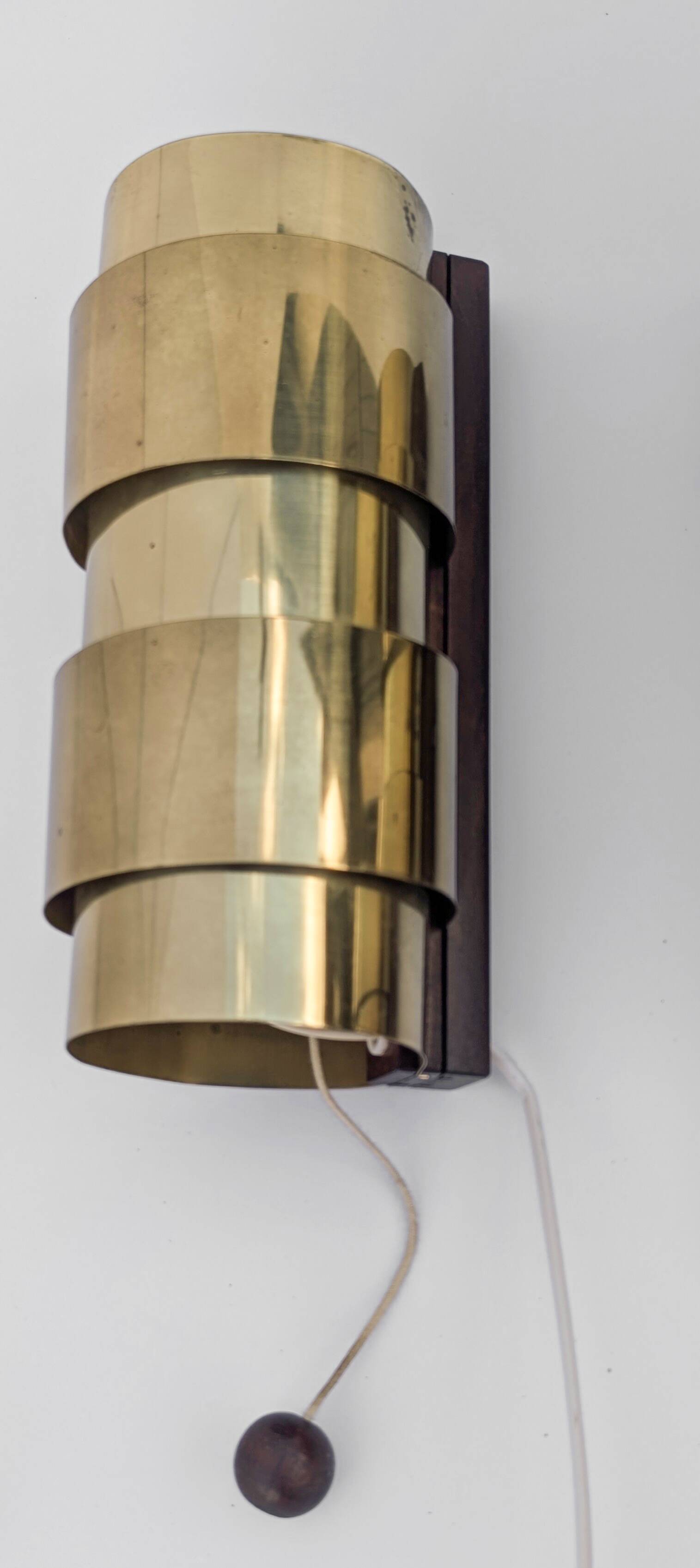 Pair of brass wall lights "Aristokrat" - Forseke AB Nybrofabriken