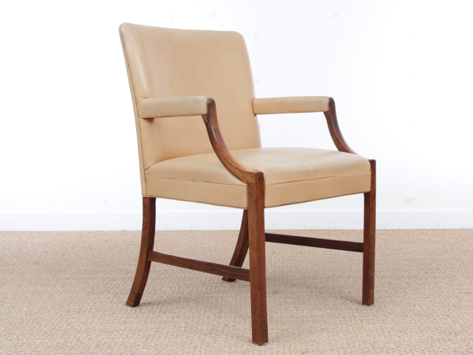 Fauteuil  par Ole Wanscher pour A.J. Iversen Iversen