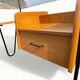 Modernist office – Azzano Frères – designed by Jacques Hitier – Oak, glass and felt