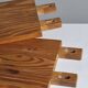 Vintage mid century brutalist pinecwall shelf