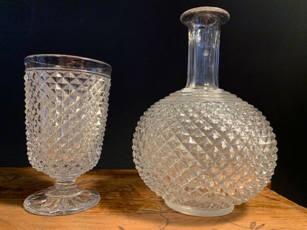 Ancien service de nuit cristal Baccarat fin XIXeme