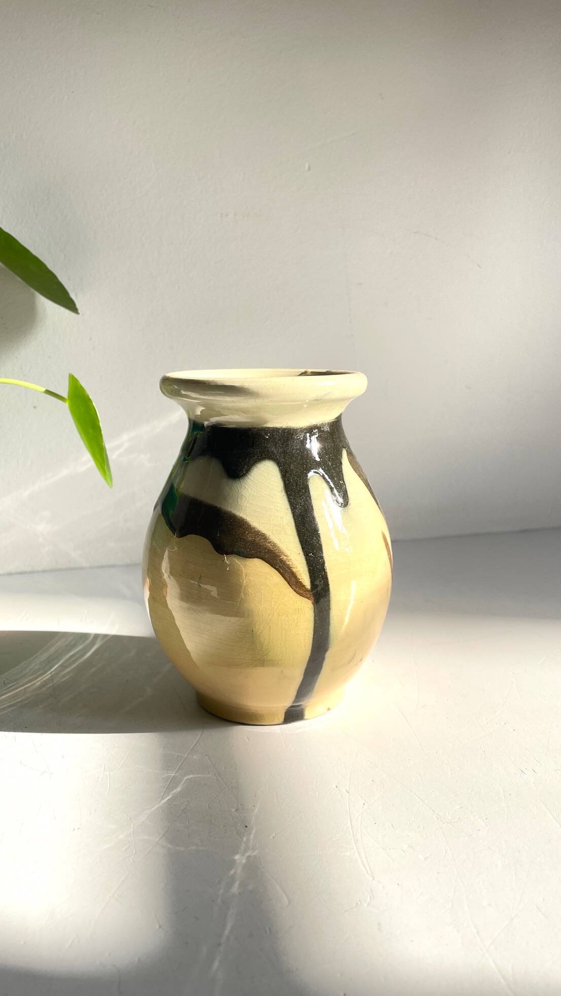 Vintage Ceramic Vase AEGITNA Vallauris FRANCE