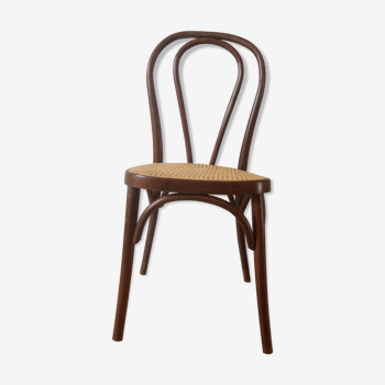 Bistro chair in wood and cannage
