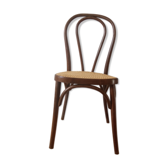 Bistro chair in wood and cannage