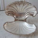 Butter dish / empty pocket shell silver metal years 40-50 hallmarked