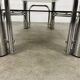 Chrome metal and smoked glass coffee table, 70s