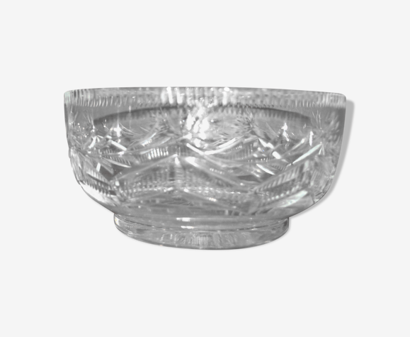 Coupe vintage en cristal taillé thomas webb england - saladier en cristal  anglais | Selency