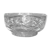 Coupe vintage en cristal taillé thomas webb england - saladier en cristal anglais