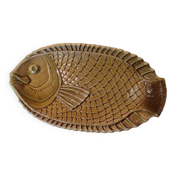 Grand plat poisson Sarreguemines