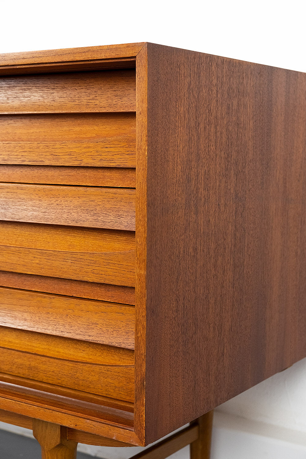 Vintage Sideboard in Teak with sliding door and drawers, 1960s