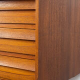 Vintage Sideboard in Teak with sliding door and drawers, 1960s