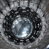 Villeroy & Boch vintage vase in ribbed molded crystal signed