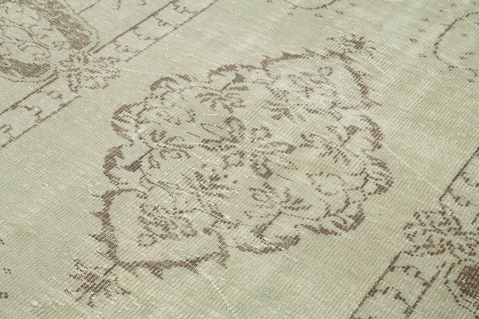 Handwoven contemporary anatolian beige carpet 170 cm x 277 cm