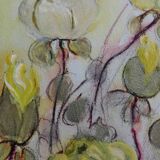Huile sur toile fleurs