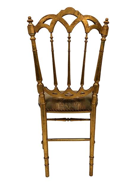 Napoleon III period gilded wood chair