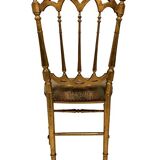 Napoleon III period gilded wood chair