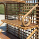 Vintage Rattan and Bamboo Wall Shelf – 1960s/70s