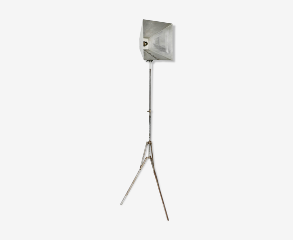 Lampe de photographie vintage de trépied en métal, années 50