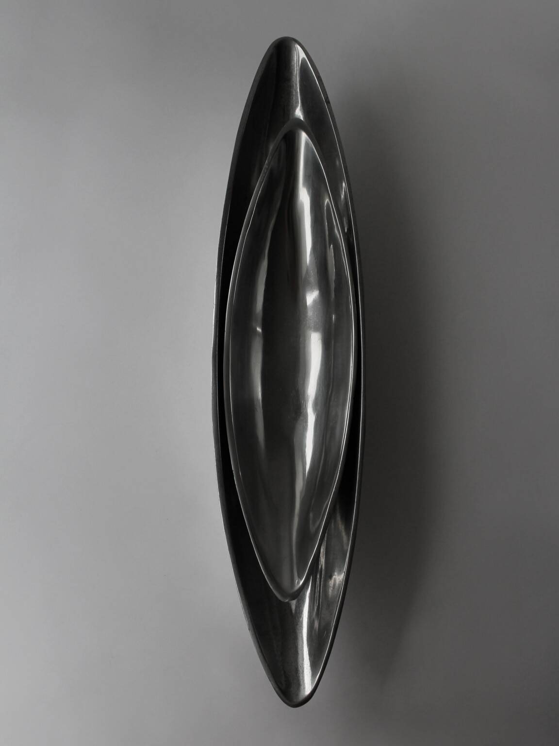 Polished Aluminum Long Deep Bowl