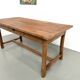 Farm table in solid cherry wood, one drawer, 1950s.