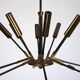 Rare Stilnovo 16-Arm Brass Sputnik Chandelier – 92 cm Diameter – Italy, 195