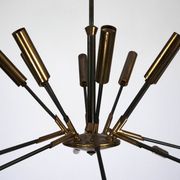 Rare Stilnovo 16-Arm Brass Sputnik Chandelier – 92 cm Diameter – Italy, 195