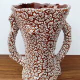 Vintage glazed ceramic vase - Fat Lava