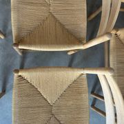 Ensemble de 6 chaises vintage en corde de papier Kurt Ostervig
