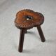 Paire de tabourets en bois, art populaire espagnol