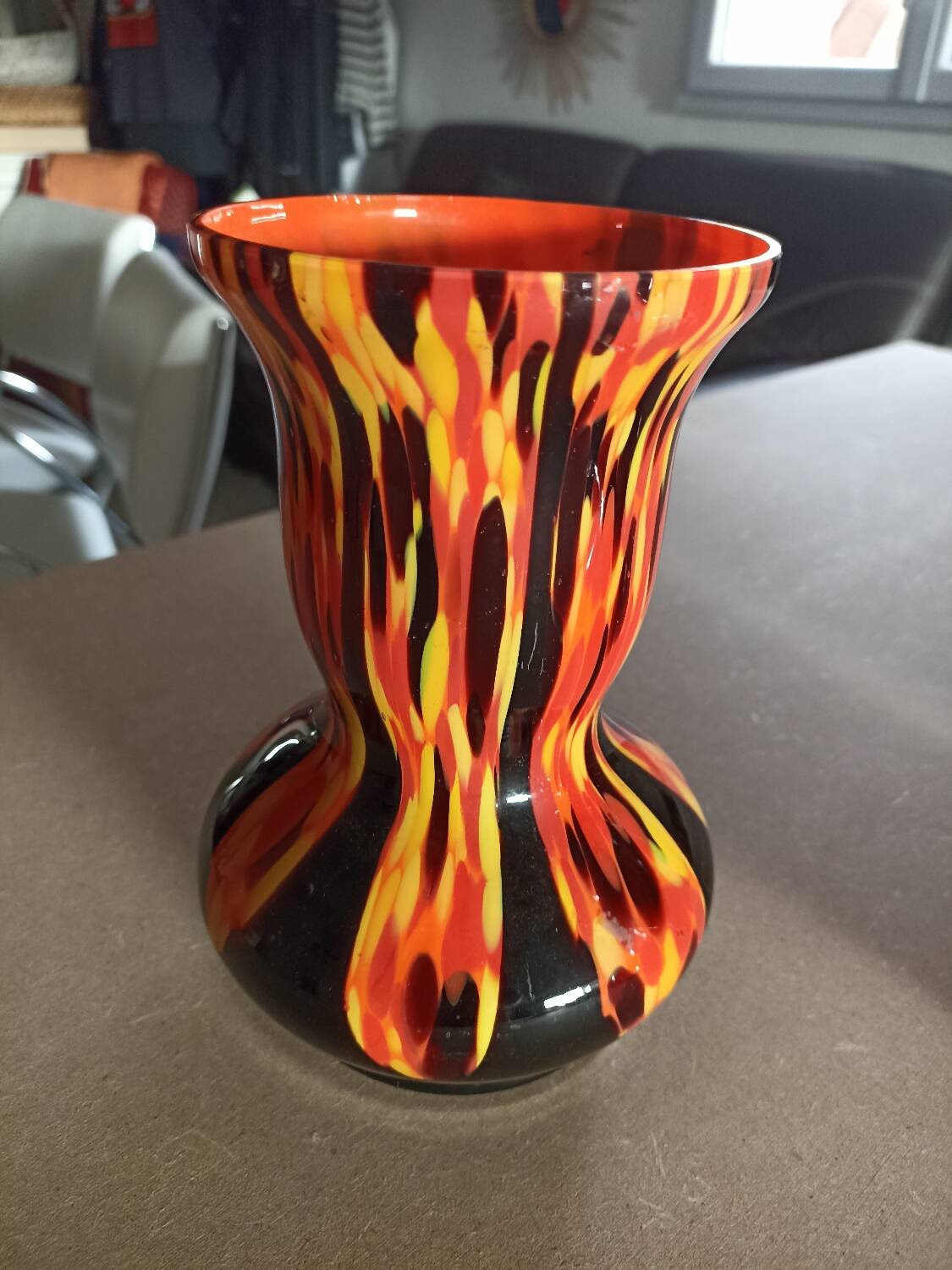 Pair of vintage glass vases