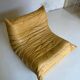 Ligne Roset Togo vintage honey yellow leather – 3-seater + 2 armchairs