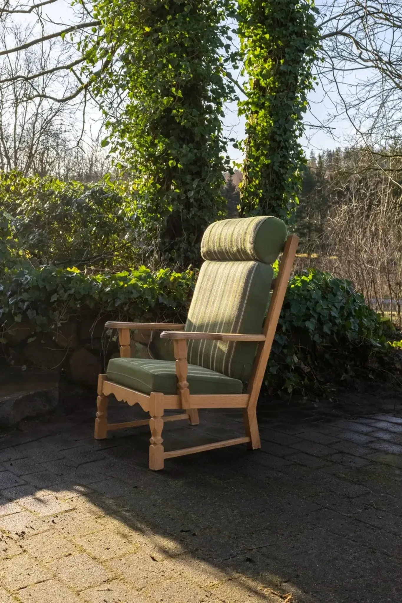 Lounge Chairs in Oak, Henry Kjærnulf Style, 1970s Danish Design