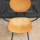 Office chair 1960 tubular seat skaï patina cream