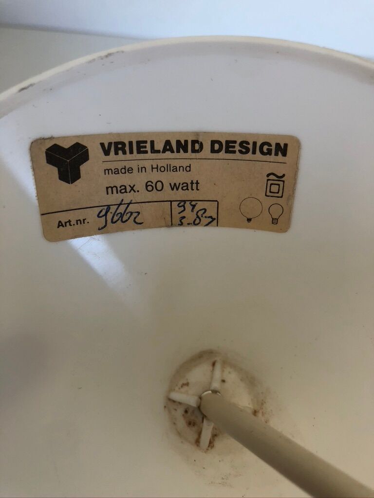 White metal pendant light by Vrieland Design, Made in Holland