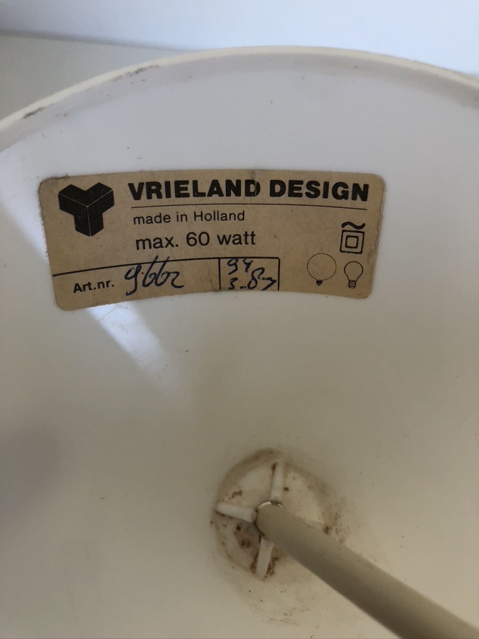 White metal suspension by Vrieland Design Made in Holland