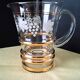 Carafe à eau , pichet , cruche vintage Décor en verre granité