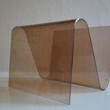 Modernist magazine holder pop space age plexiglas smokes vintage 70 years