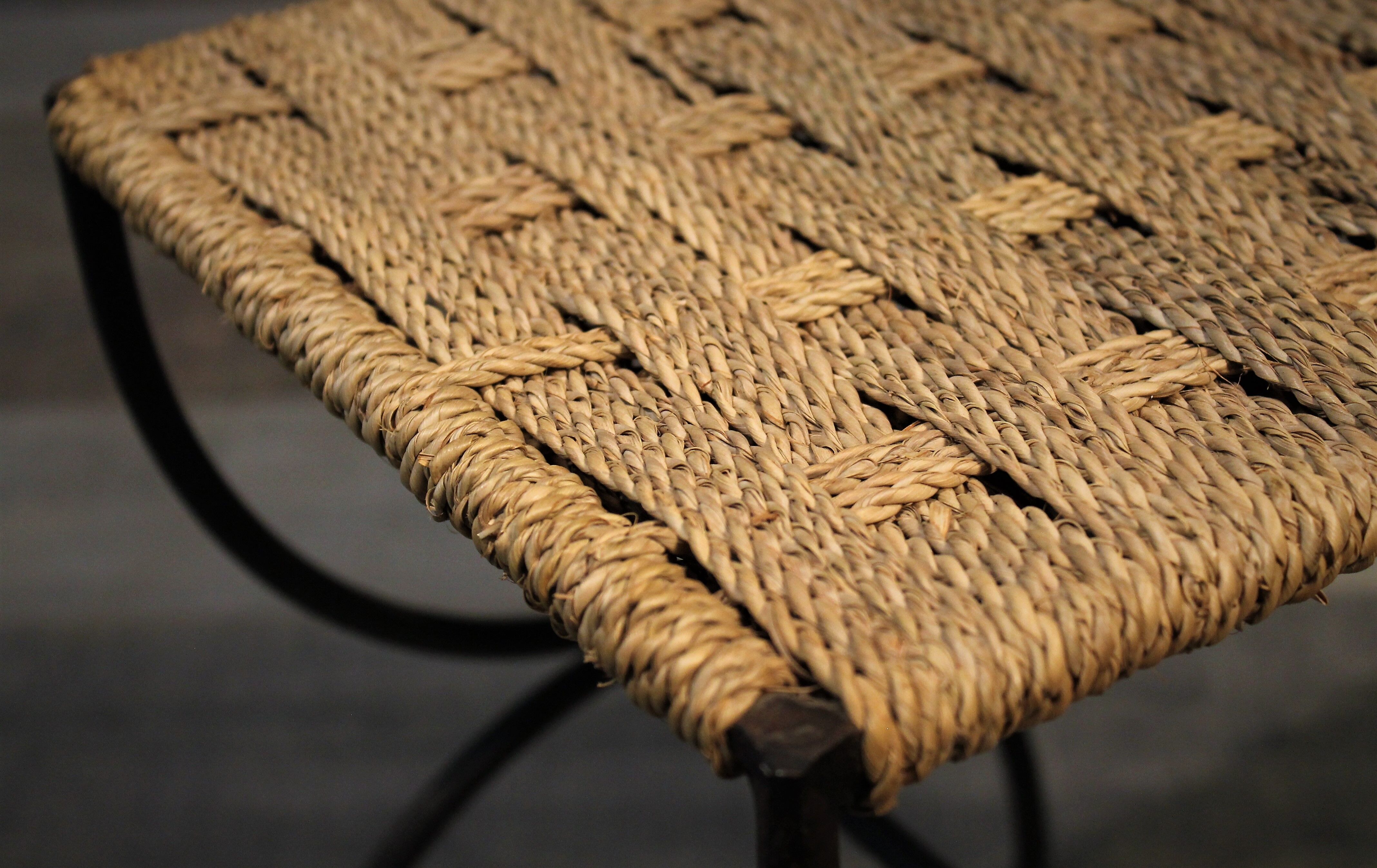 Stool metal & rope 1950