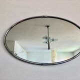 Mirror oval frame metal 50x82cm