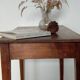 Compact desk in vintage cherry wood