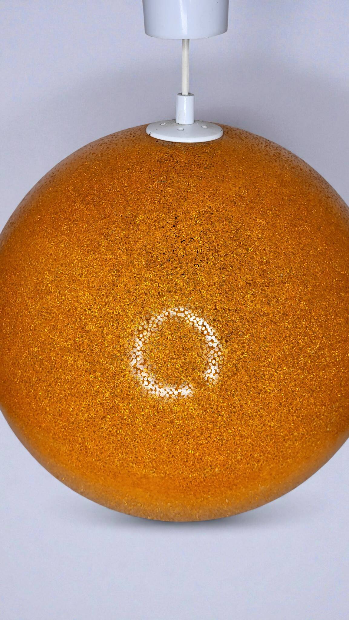 1960s-70s pendant light / Perspex globe