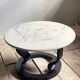Table basse marmorino postmoderne suédoise, années 1980