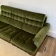 Sofa bed in velvet 50's