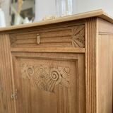 Grand buffet Art Déco en chêne massif - Enfilade vintage